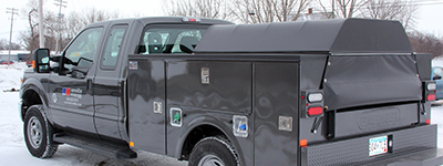 Custom commercial truck caps
